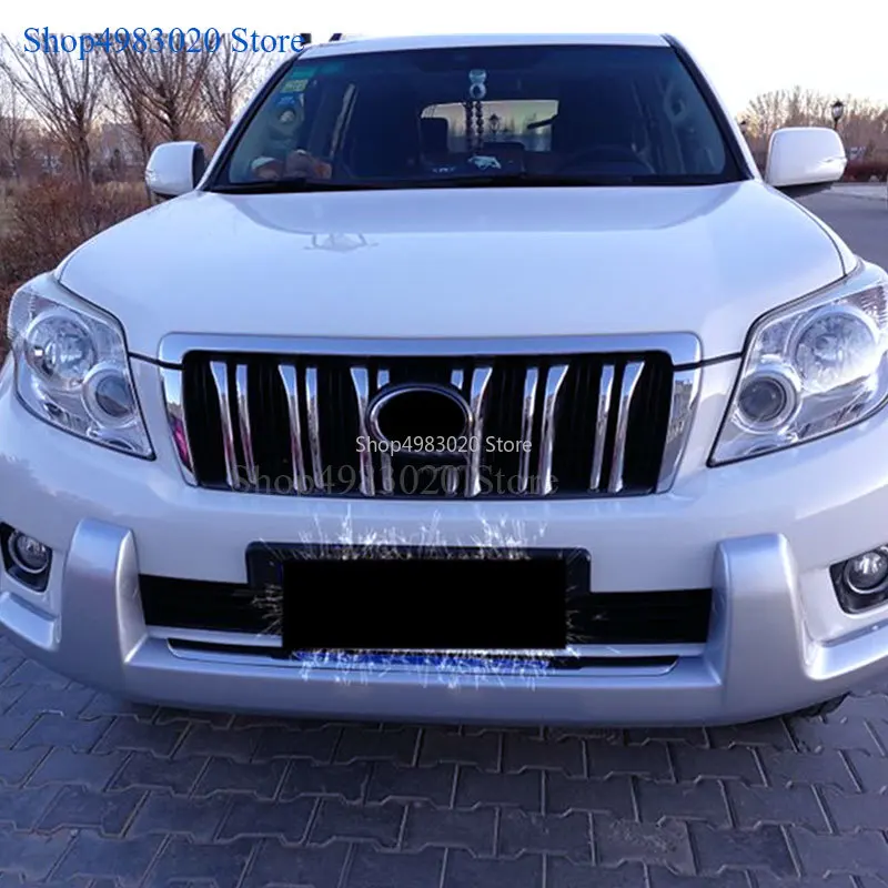 Хромированный АБС-пластик передняя решетка радиатора Накладка для Toyota Land Cruiser Prado