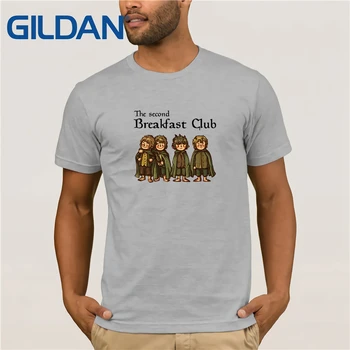 

The Second Breakfast Club The Lord Of The Rings T-Shirts 2020 Summer Men's Short Sleeve T-Shirt