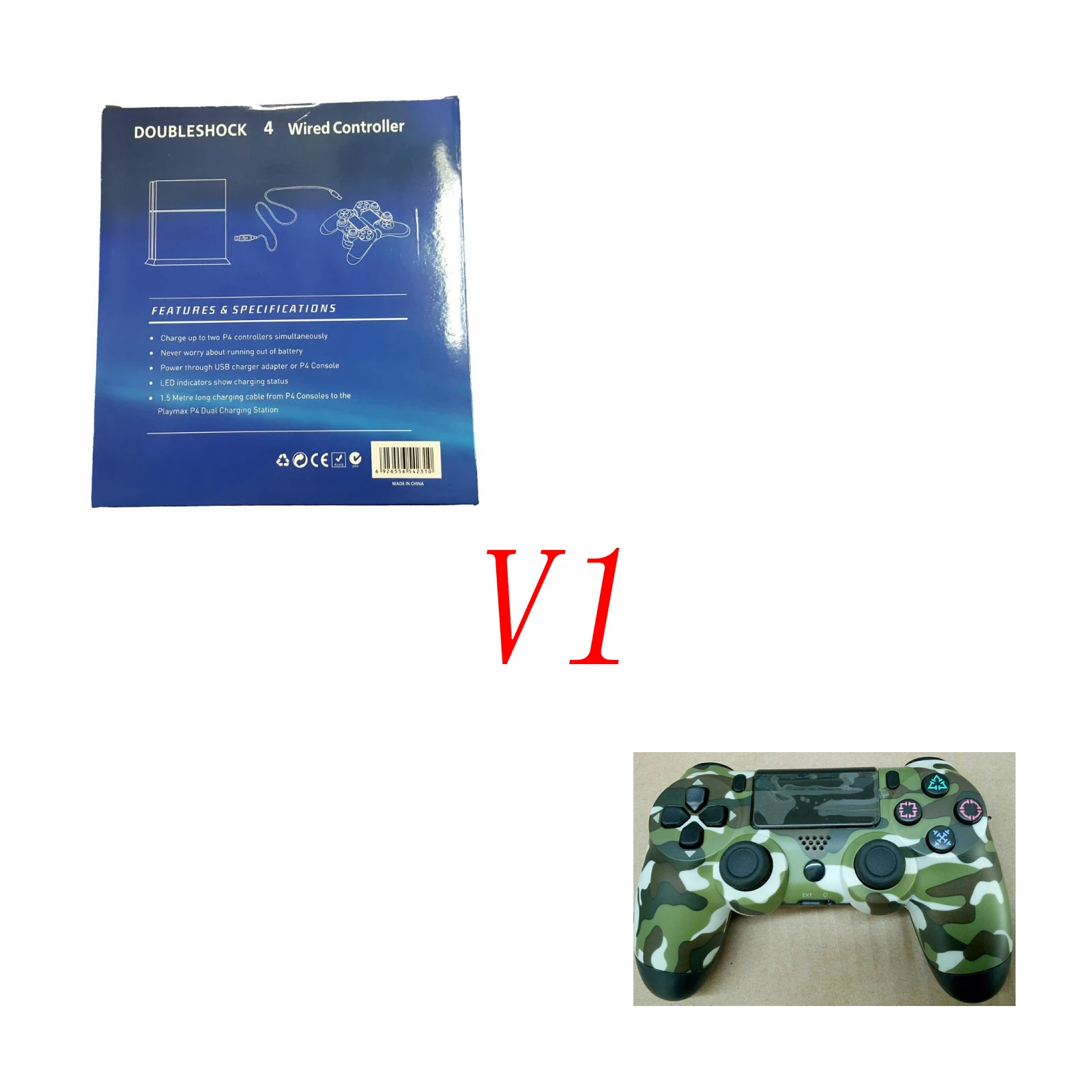 JIE LI проводной контроллер PS4 Bluetooth геймпад для sony playstation Dualshock 4 Вибрационный джойстик без батареи посылка - Цвет: Зеленый