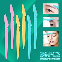 Professional Eyebrow Shaping Razor Knife Shaper Blade Facial Hair Trimmer Remover Shaver Women Cosmetic Brow Knife Makeup Tool