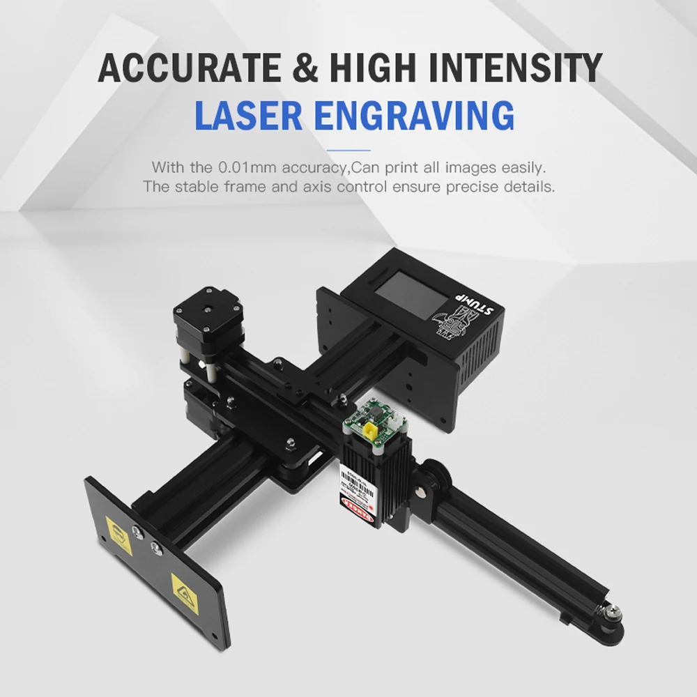 20W Mini Desktop Laserengraver Drucker DIY Lasergravur Graviermaschine DE V2L3 