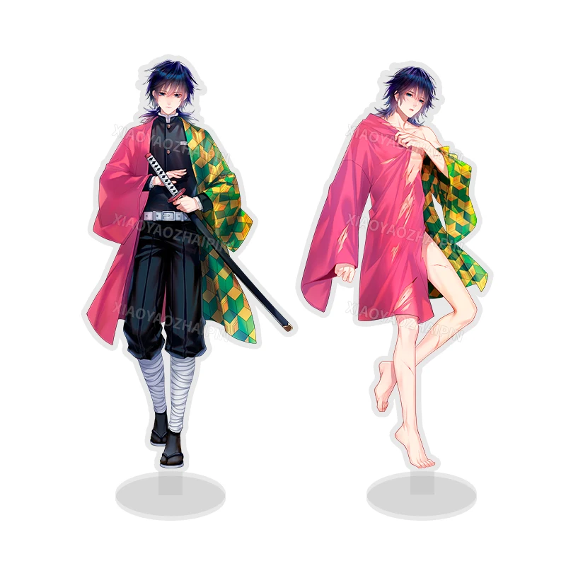 Японского аниме Demon Slayer: Kimetsu no Yaiba Tomioka Giyuu фигурка на акриловой подставке модель