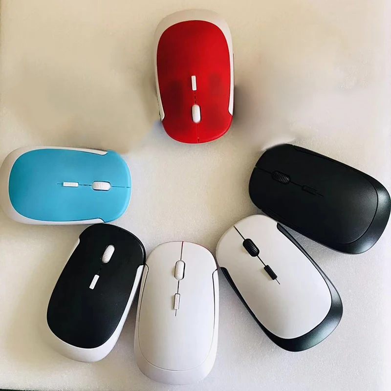 

2.4G Ultra-thin Wireless Computer Mouse Portable Wireless Optical Mice Mouse refresh 125MHz v3.0 with 16 FM channels