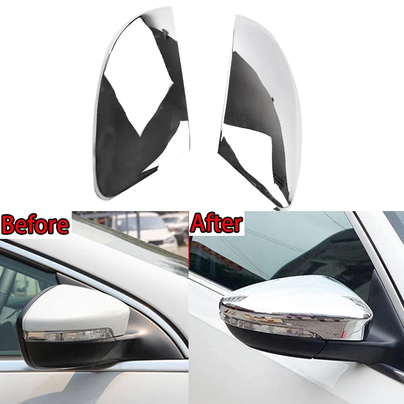 2 шт. хромированная накладка на зеркало заднего вида для VW Passat B7 2010 2015 CC 2008 2018 EOS