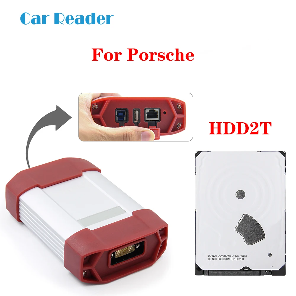OBD OBD2 Диагностический Инструмент OBD 2 ODB2 VXDIAG VCX-DoIP obd для Порше тестер II III с V38.300 программным обеспечением T440 полный набор тестер-ii