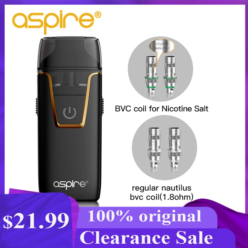 Najtaniej Zestaw do papierosów elektronicznych Aspire Nautilus AIO Vape 4.5ml system pod atomizerem cewka bvc wbudowana bateria 1000mAh Vaporizador