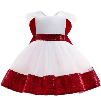 

2020 Autumn＆Winter Halloween New Children Skirt Bowknot Mesh Christmas Evening Dress Kids Dress For Girls Baby Children Clothes