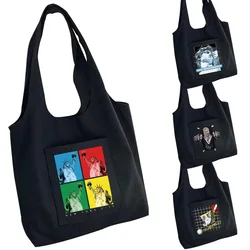 Canvas Bag Women's Handbag Shopper Bag Fashion  Washable Portable Messenger Shoulder Side Pocket Storage Bags Women's Tote Bag
