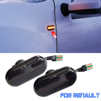 

LED Dynamic Turn Signal Light Side Fender Marker Sequential Blinker For Renault Clio1 2 Espace Kangoo Laguna Master Megane