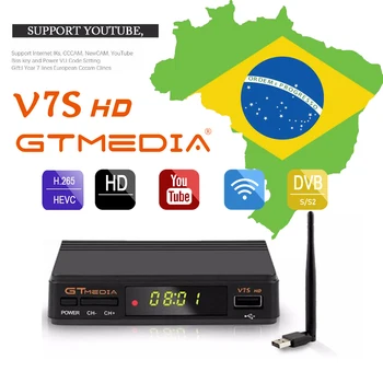 

GTMedia V7S HD Satellite Receiver Full 1080P with USB WIFI H.264 DVB-S2 Support Europe Cline TV Decoder FREESAT V7 HD Brazil