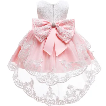 

Christmas dress for girls kids clothes flower girl party wedding dress 2020 lace princess dress lolita tailing toddler clothes