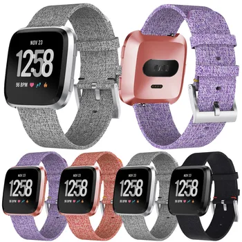 

Luxury Woven Fabric Replacement Accessories Wristband Straps For Fitbit Versa Sports Fashion Wristband SmartWatch Accessories