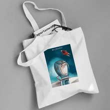 Сумка серии интересные иллюстрации моющаяся Эко сумка ежедневного использования многоразовая холщовая хозяйственная сумка настраиваемая Сумка-тоут