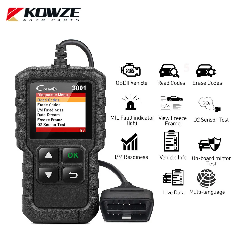 Diagnostic Scanner Engine Light Wireless OBD2 Code Reader for Mitsubishi
