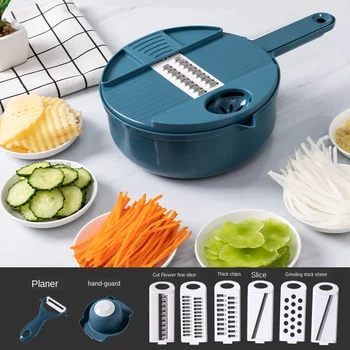 

Fruit Strainer Basket Multi-Function Spiralizer Grater Multifunctional Vegetable Grater Household Potato Slicer Kitchen Tools