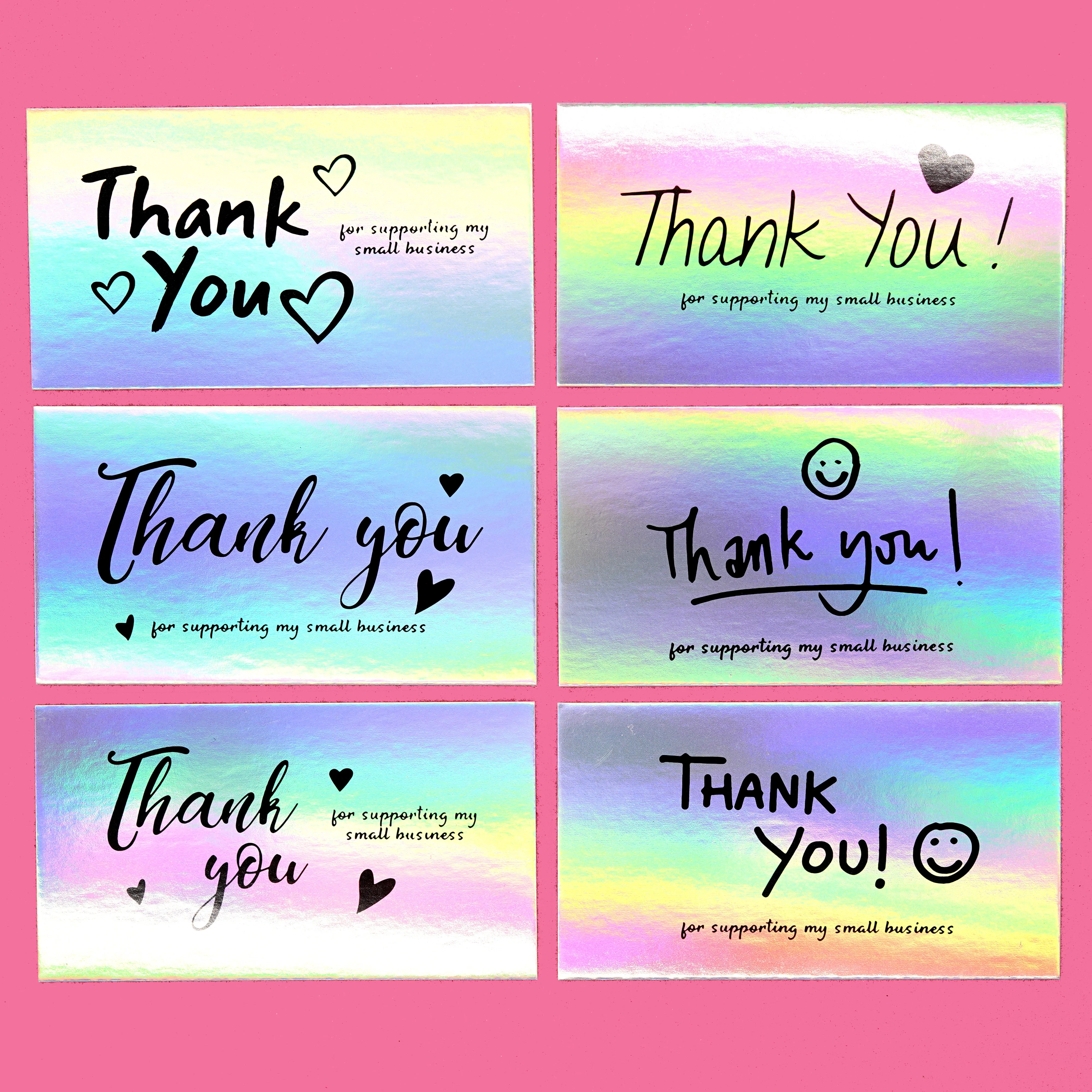 50pcs Thank You for Your Order Business Cards Shopping Purchase Thanks 50pcs thank you for your order business cards shopping purchase thanks