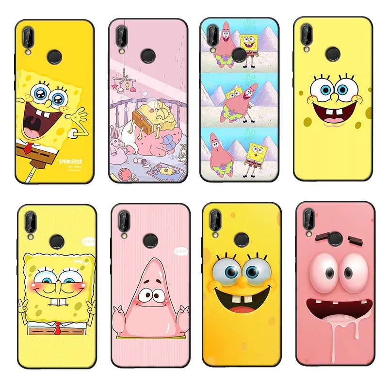 Для Xiaomi Redmi note 7 k20 pro 5 6 4x 7a Прозрачный мягкий силиконовый чехол для телефона Spongebob