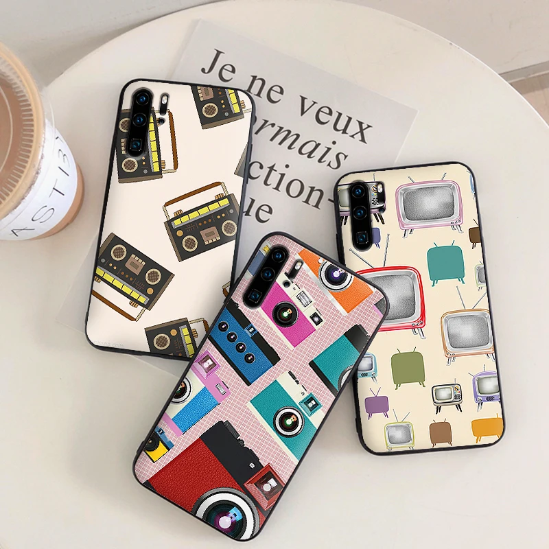 Винтажная мультяшная радиокамера чехлы для huawei Note 10 View 20 7A 3GB Pro Honor 7X8X9X8 9 Lite чехол