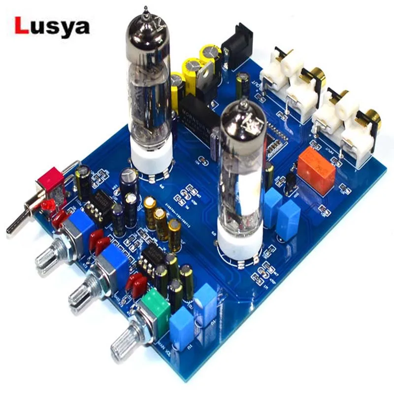 

NE5532 6J5 Audio Tube Amplifier 5.0 Bluetooth Tone Board HIFI Bile Preamp Board DC12V T1273