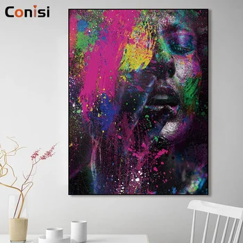 

Conisi Canvas Painting Print Wall Art Abstract Figure Picture Prints on Canvas Home Decor Canvas Paintings Home Art Works