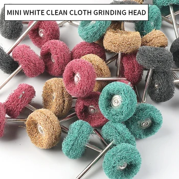 

Wool Felt Grinding sanding Head Abrasive Buffing Wheel 2.35/3mm shank Cotton Thread Polishing mini Brush for Dremel Dril