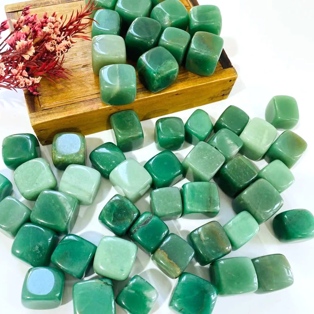 

Wholesale Natural high quality square green aventurine for home decoration-YJL