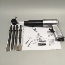 Pala de aire profesional de 250mm, palas de Gas para pistola, martillo de aire, herramientas neumáticas removedor de óxido con 4 Cinceles, DA YA