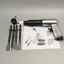 Pá de ar profissional de 250mm, ferramenta pneumática removedora de ferrugem com 4 articulações