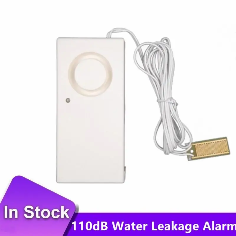 Sensor de agua 110dB seguridad agua Overloop Sensor de alarma por pérdida de alarma de nivel de agua sistema de filtración de agua inteligente Sensor de seguridad