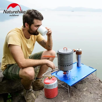 Outdoor Table Foldable Portable Aluminum Alloy Ultralight Nature Hike Camping Barbecue MINI Table Camping Furniture 5