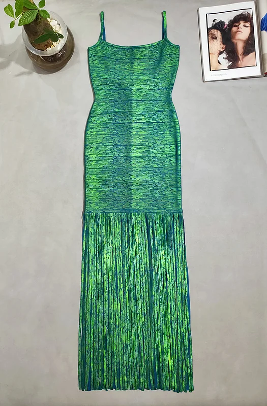 Top Quality Gold Slip Tassel Long Rayon Bandage