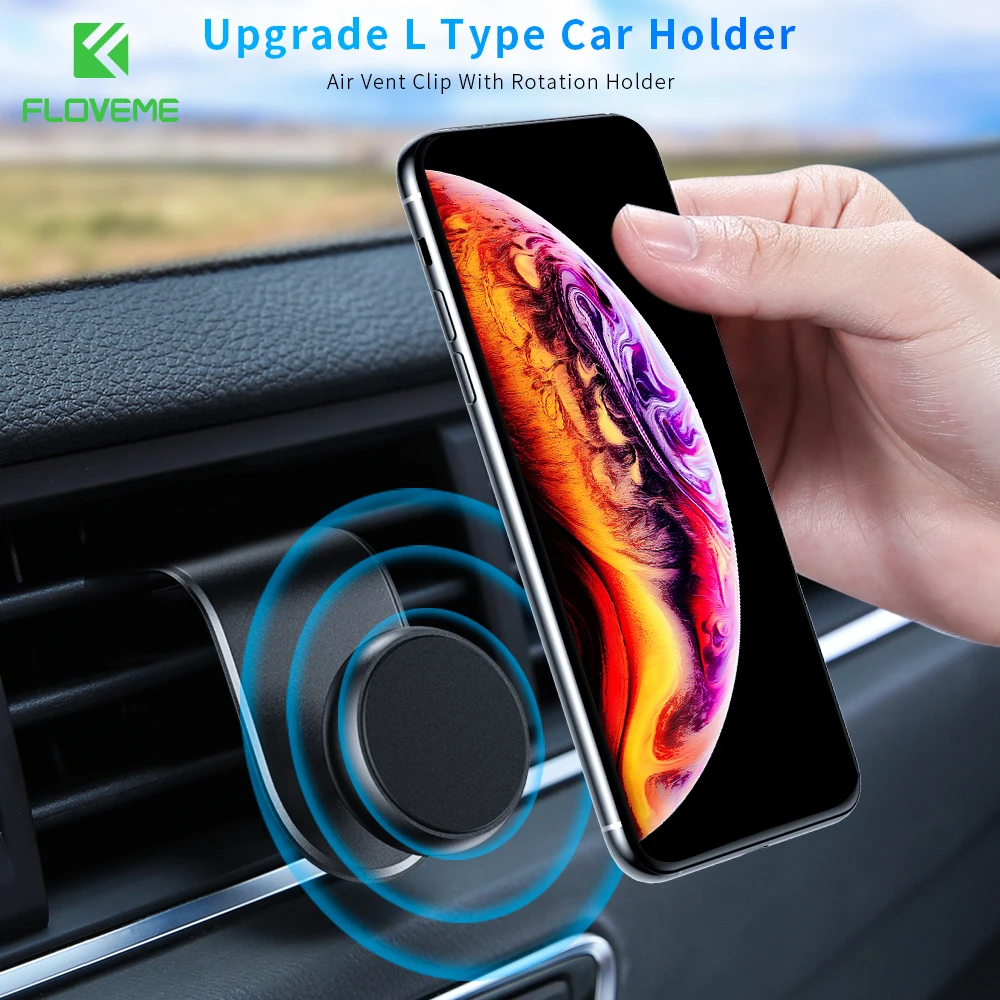 

FLOVEME Magnetic Car Holder For iPhone 11 Pro Max Samsung Universal Smartphone Car Air Vent Mount Holder Stand For Cell Phone
