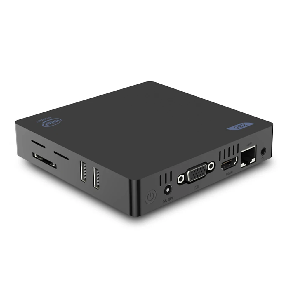 Новый Z85 мини ПК Intel Atom X5 Z8350 четырехъядерный Bluetooth 4 0 1000 Мбит/с 64 Гб ПЗУ HD двойной
