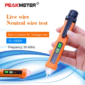 

Non-Contact Voltage Tester, Aidbucks 12-1000V PM8908C AC with Led Flashlight Test a Live Wire AC Volt Current