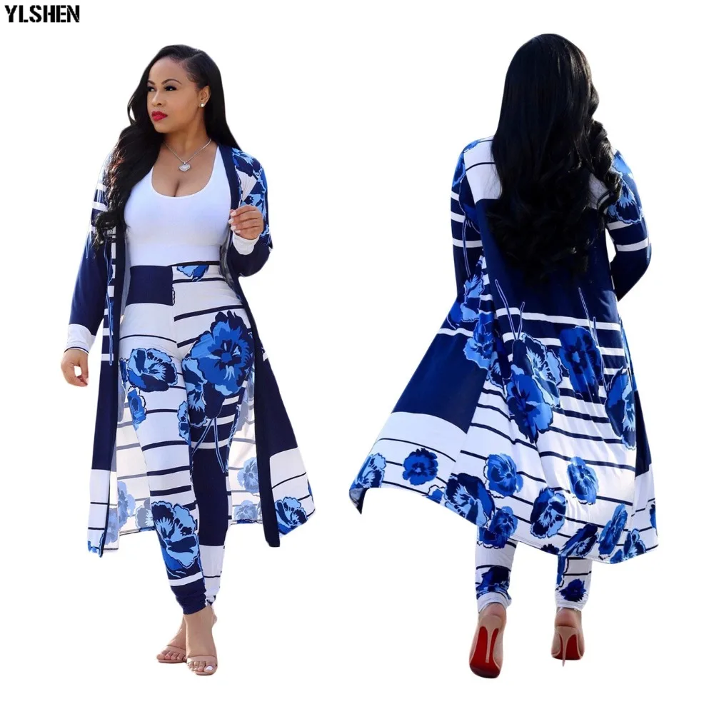 African Dresses for Women Dashiki Plus Size Two Piece Set Print Clothes Ankara Long Dress Suit Bazin Robe Africaine Femme 2019 11