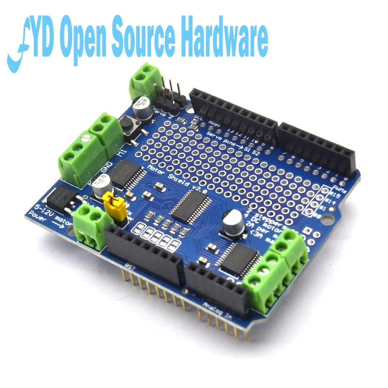 IIC I2C TB6612 Mosfet шаговый двигатель PCA9685 ШИМ Серводвигатель щит V2 для Arduino робота PWM Uno