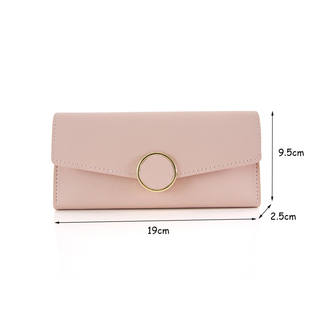 Women Long Wallets Purses Luxury Round Shap Wallets For Ladies Girl Money Pocket Card Holder Female Wallets Phone Clutch Bag