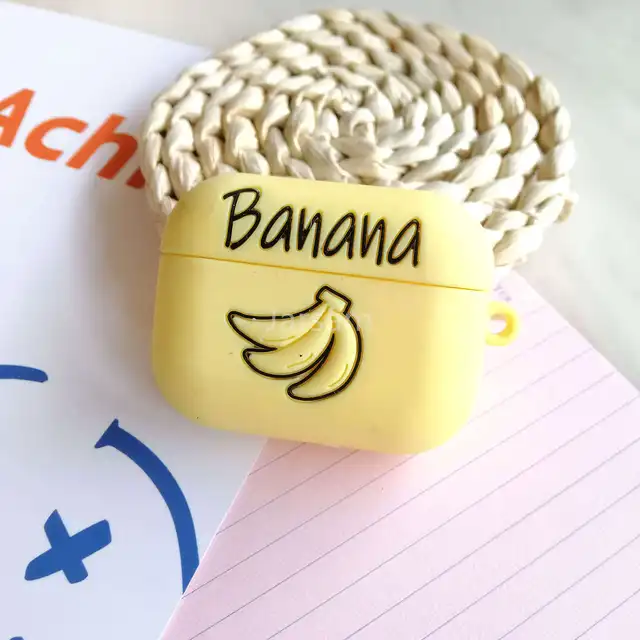 Cartoon Silicone Case For Airpods Pro Case Wireless for airpods pro Case Cover Earphone Case For Air Pods pro Banana