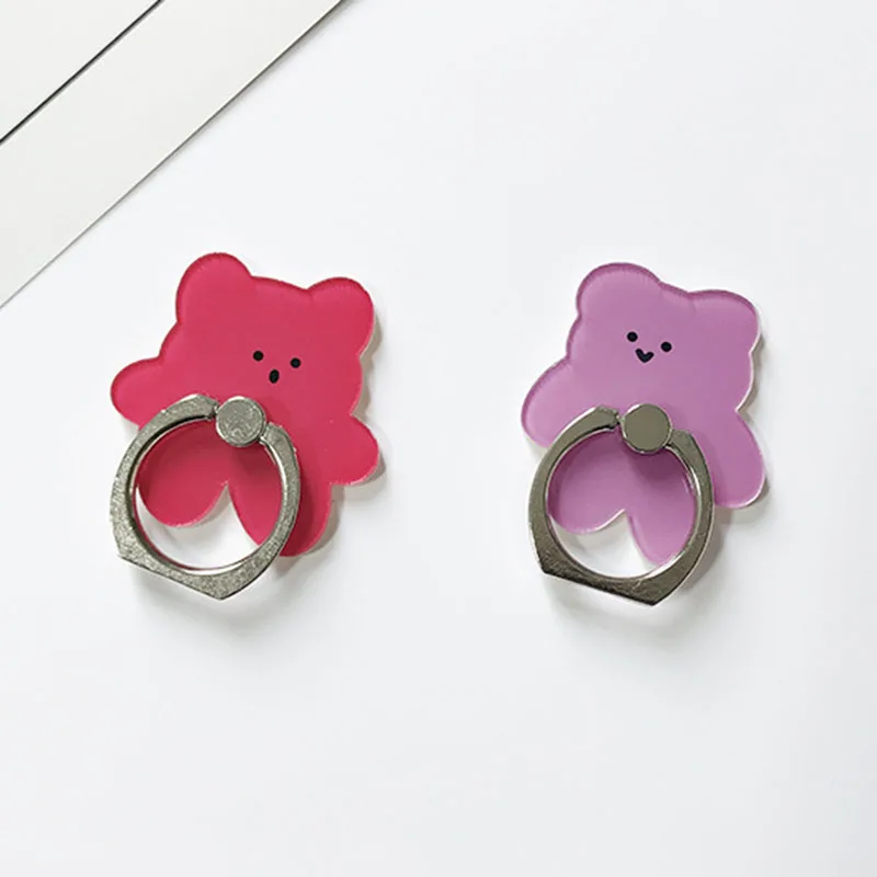 Candy Color Bear Phone Ring Holder Stand – Universal Mobile Support