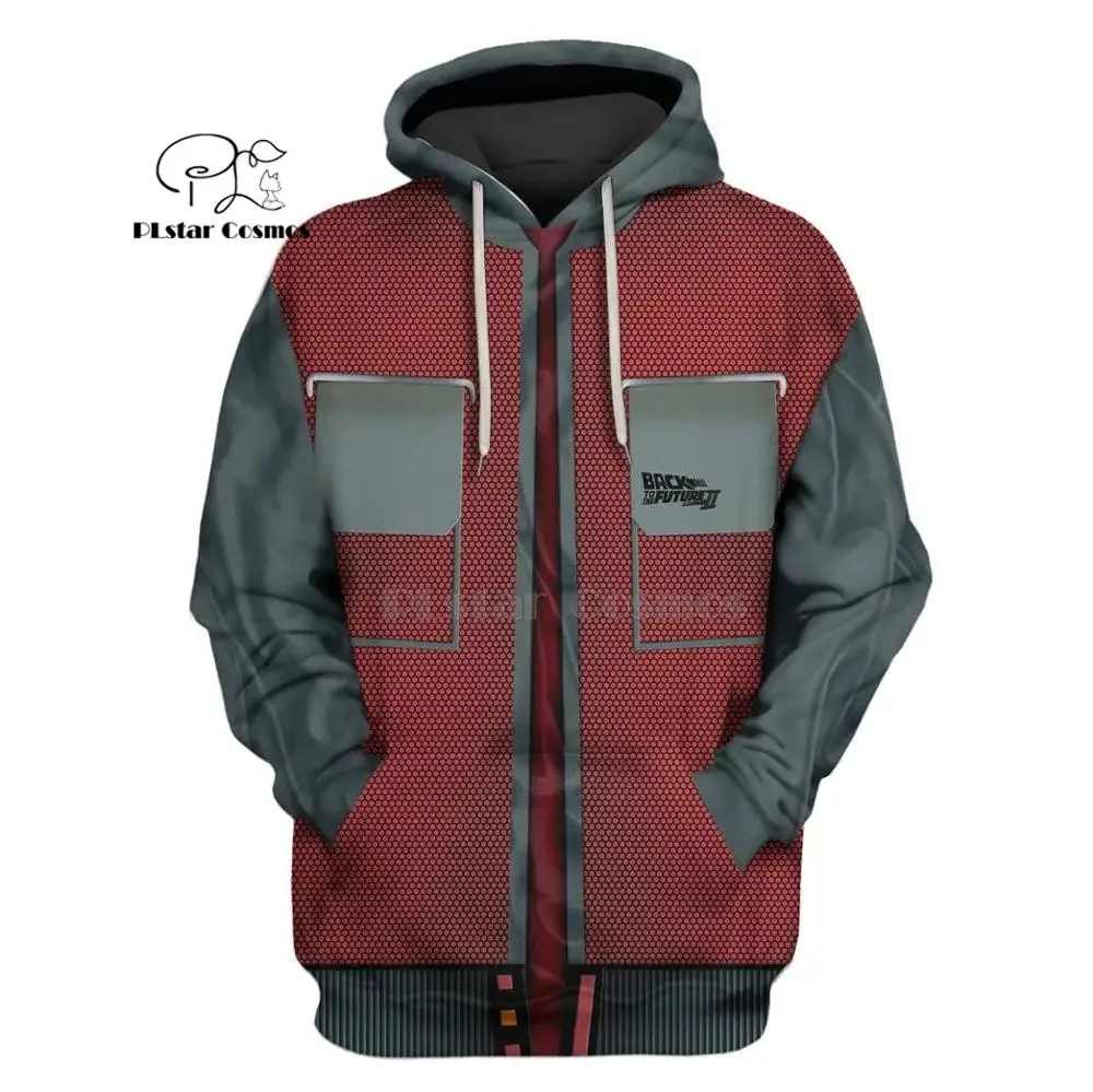 PLstar Cosmos Back to the Future Part Marty 3d hoodies/Sweatshirt Winter autumn funny Harajuku Long sleeve streetwear