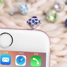 Красочный горный хрусталь мяч 3,5 мм Анти Пылезащитная Пробка для наушников для смартфона