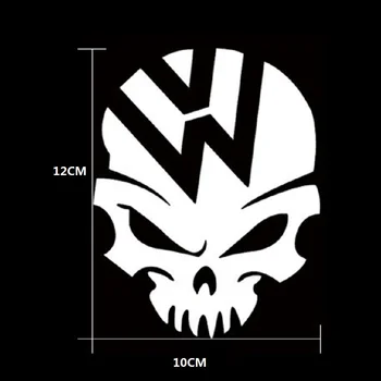 

Skull Car Sticker Demon Decal Fuel Tank Cover Door Window Bumper Trunk Motorcycle Helmet for Volkswagen VW Golf Polo