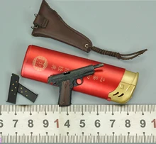 

DID A80129 WWII US 77th Infantry Division Captain Sam Pistol Gun M1911 With Holster Model Can For 12inch Action Figures