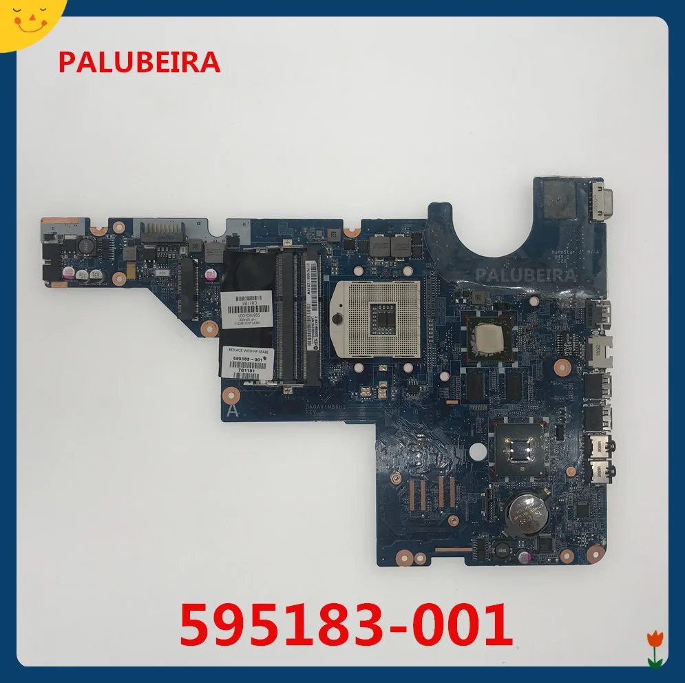 595183-001 материнская плата hp CQ42 G42 G62 CQ62 Материнская плата ноутбука DAOAX1MB6F0 DA0AX1MB6H0 DA0AX1MB6H1 DA0AX1MB6F1 тестирование