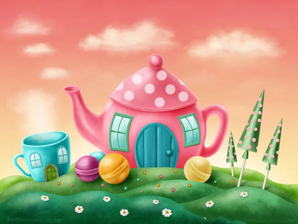 

SHENGYONGBAO Vinyl Custom Photography Backdrops Prop Fairy Tale theme Photo Studio Background 171130-03