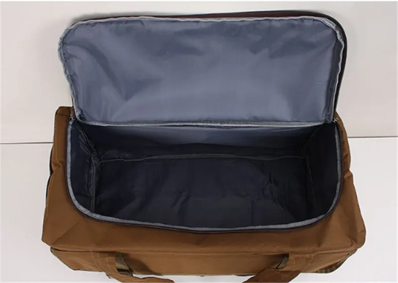 Waterproof Hand Luggage Bag Men Women Large Capacity Portable Military Outdoor  Weekend Duffle Canvas Travel Bag