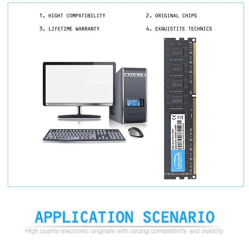 Latumab 8 ГБ 16 ГБ DDR3 1866 МГц PC3 14900 настольная Память DIMM Память RAM 240 шпильки 1,5 в Настольный ПК модуль памяти ram