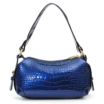 

Luxury Alligator baguette Bag for women 2020 Retro PU Leather Women Shoulder Bag Mini crocodile bags Purse Handbags Bolsas