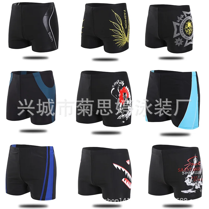 

[] Boxer MEN'S Swimming Trunks Hot Springs-Style Printed Swimming Trunks Multi-color Large Size Beach Hot Selling Swimming Trunk