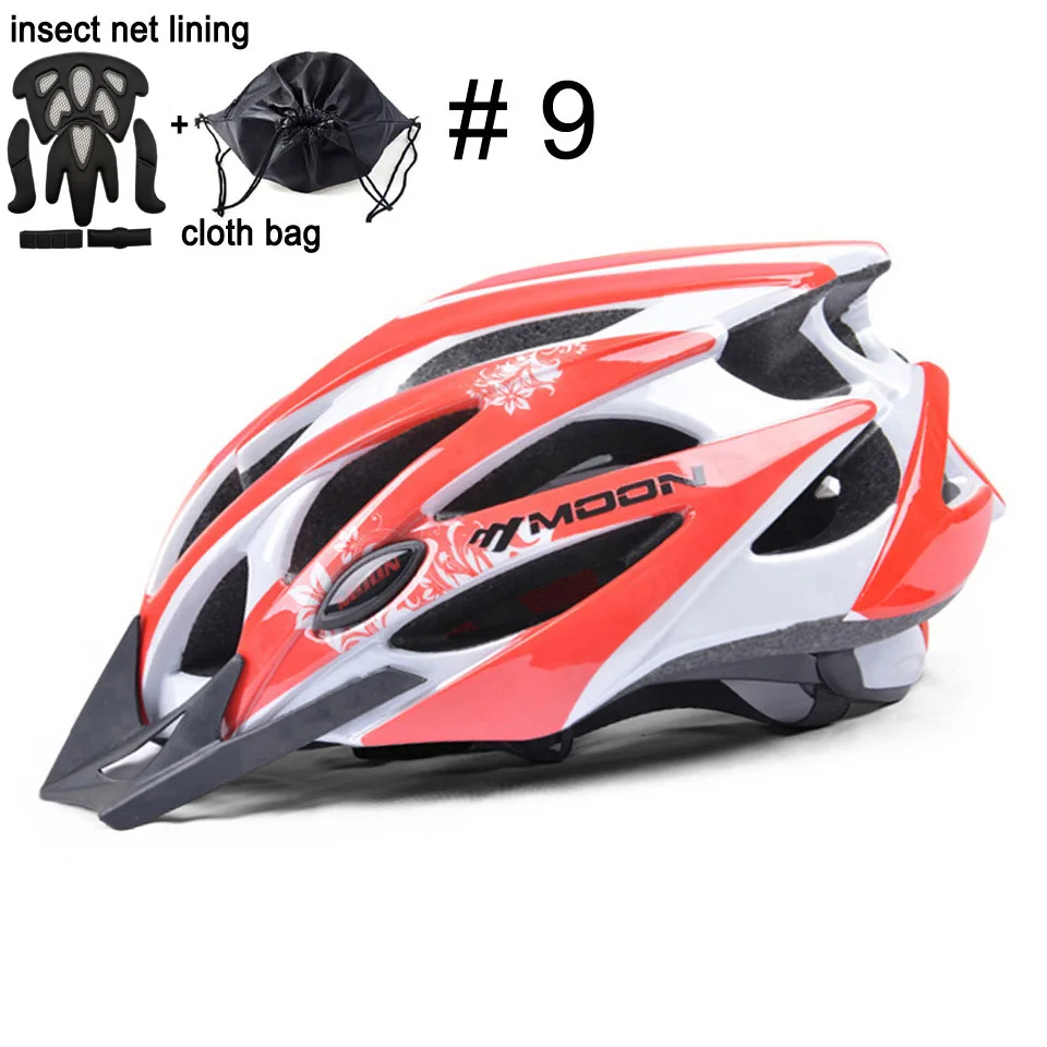 MOON велосипедный шлем In-mold велосипедный шлем ультралегкий цельный дорожный горный велосипедный шлем 52-64 см - Цвет: Upgrade Color 9
